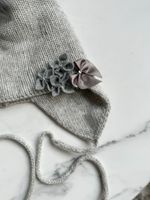 Шерстяная шапка с меховым помпоном, 128