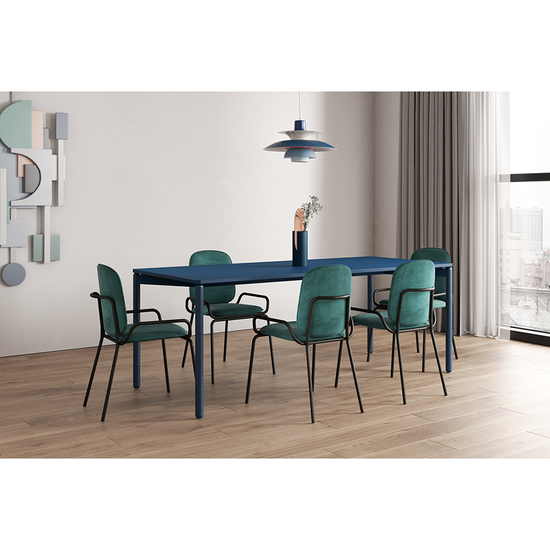 Стул ror, 2 frame, велюр, черный/зеленый