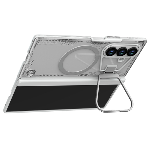 Чехол светло серого цвета (Twilight Gray) с MagSafe на Samsung Galaxy Fold 7, серия Iceblade Prop Magnetic от Nillkin