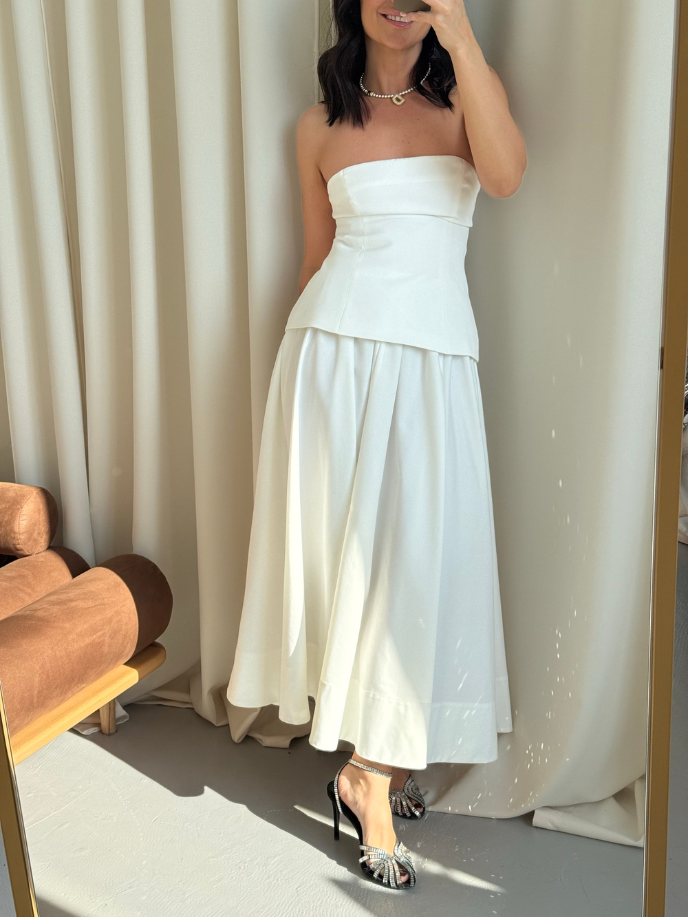 Топ-корсет молочный