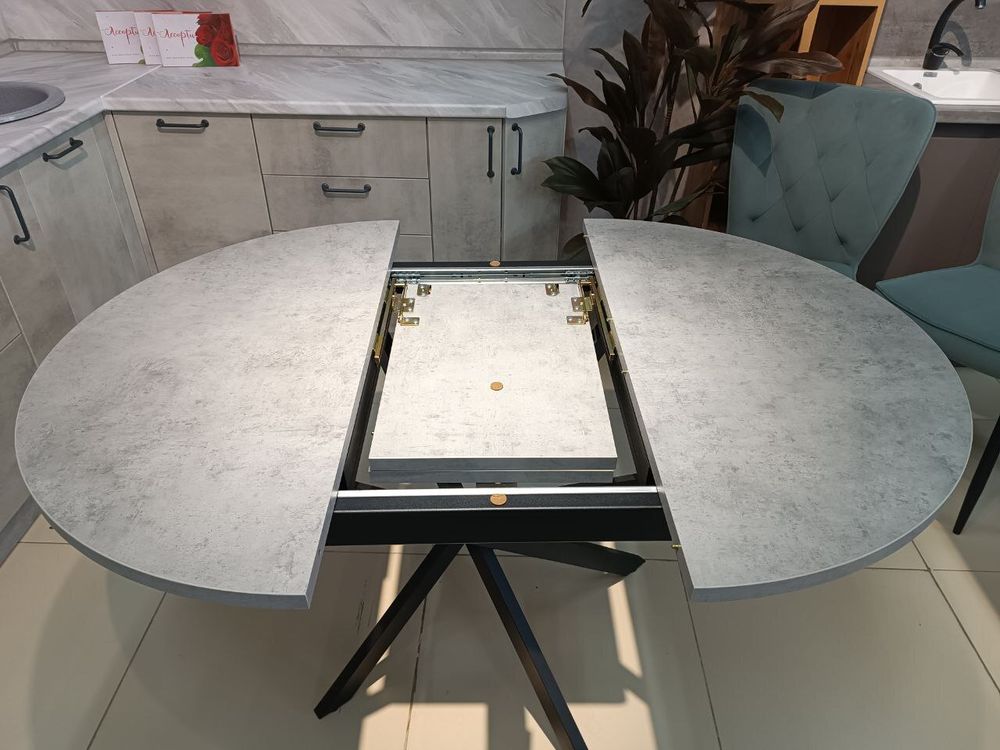 Стол DikLine RDB100X опоры белые