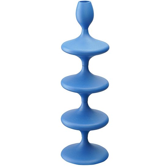 Подсвечник vivlend, 38 см, синий