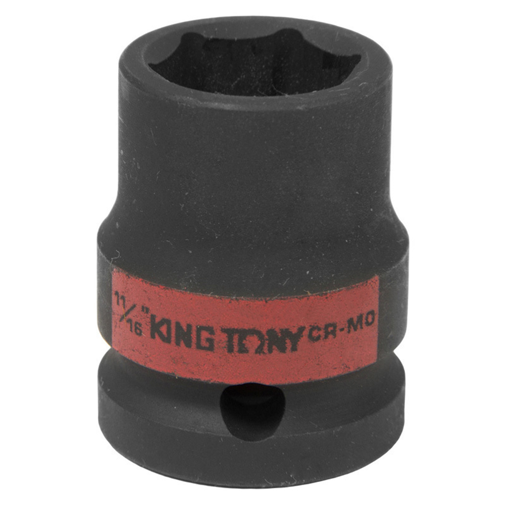 KING TONY (453522S) Головка торцевая ударная шестигранная 1/2", дюймовая 11/16"