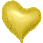 Шар фольгированный Сердце 45 см (Золотой)