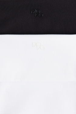 H&M Комплект из двух спортивных топов без бретелек SoftMove, белый/черный