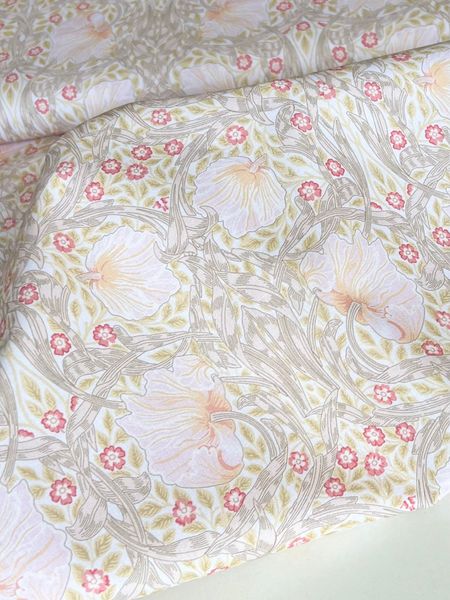 Отрез 60 см , Pimpernel бежевый, Моррис, 100% хлопок Handmade Fabrics 3