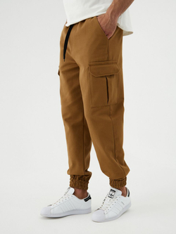Джоггеры карго хлопковые. Кемэл
