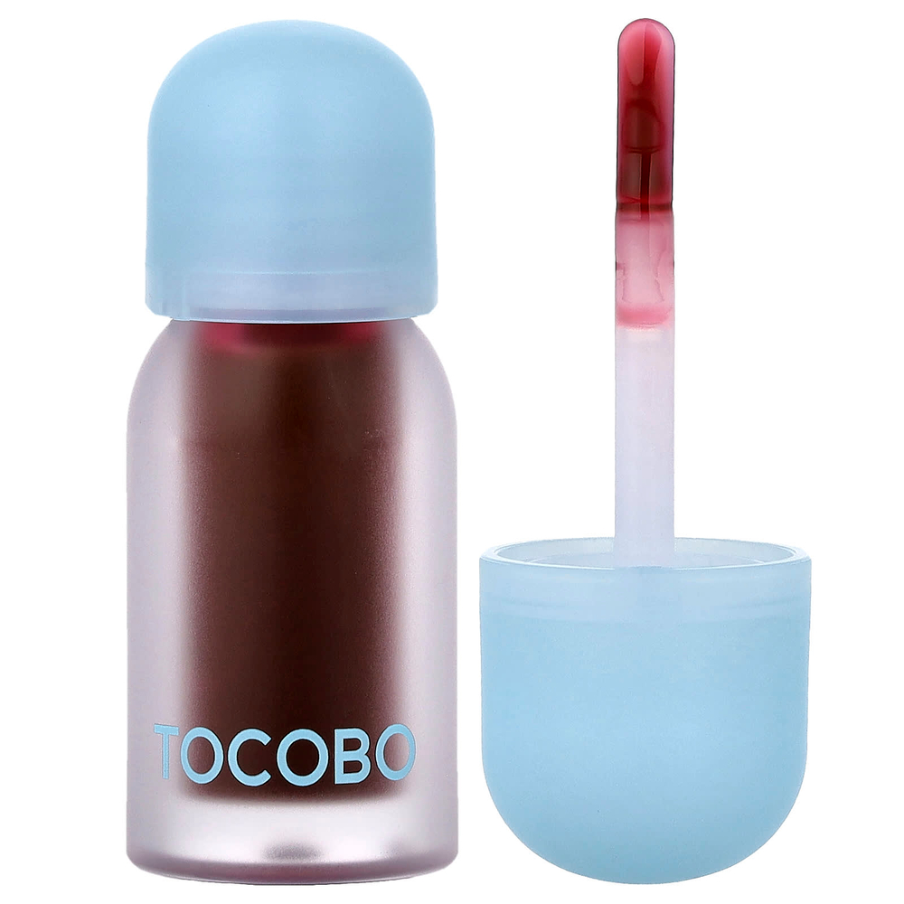 Tocobo, масло для губ, сочные ягоды, для увеличения объема губ, оттенок 07, сливовый джем, 4 г (0,14 унции)