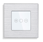 Стеклянная панель для рамки (диммер) DM-WT 47*47мм БЕЛЫЙ