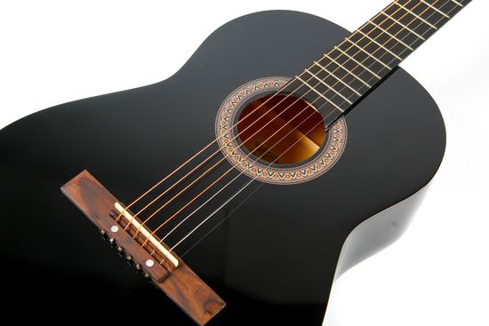 Классическая гитара с металлическими струнами Fabio MTL-39 BK (4/4, 39")