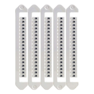 Маркировка для клемм, ширина 5 мм, символ "заземление" в круге, горизонтальная ориентация