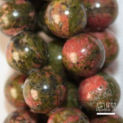 Яшма Унакит бусины 6мм 8мм 10мм 12мм