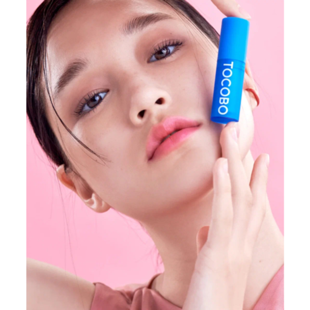 Tocobo Бальзам для губ увлажняющий оттеночный - Glass tinted lip balm 032 rose petal, 3.5г