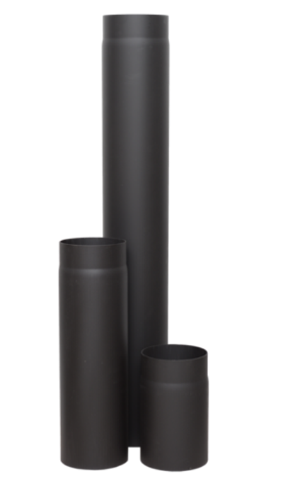 Труба КПД чёрный L500 мм D150 мм (сталь 2 мм)