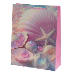 GAEM Пакет подарочный L (бумага 210г/м2, блок микс 12шт), L31 W12 H40 см, 4в.