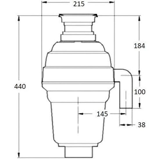 Измельчитель пищевых отходов Bone Crusher BC 1000