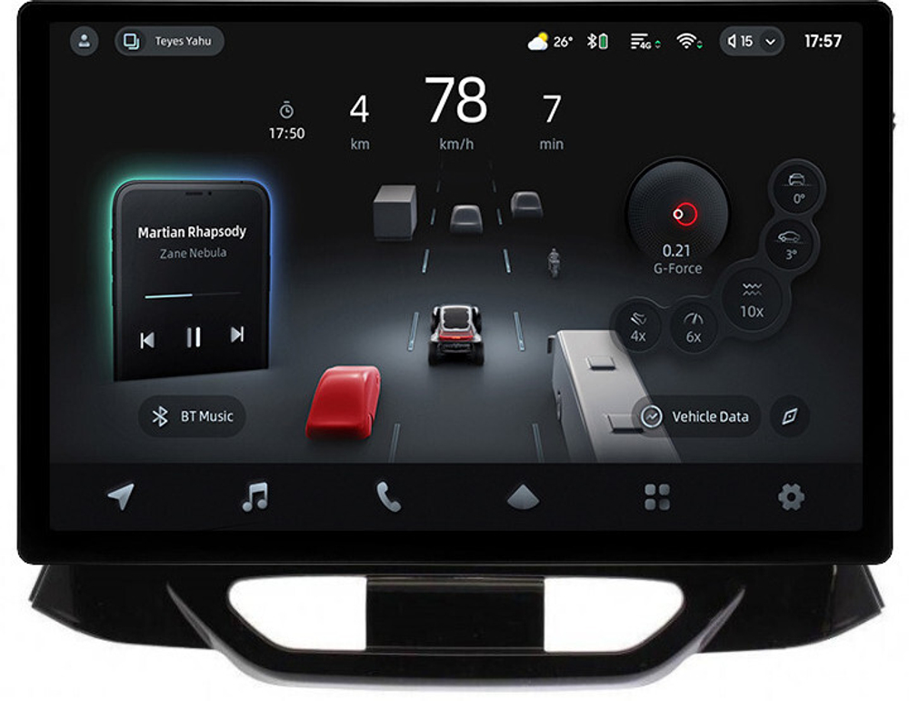 Магнитола для Lada Xray 2015-2022, Xray Cross - Teyes CC4-PRO монитор 13" 2K QLED на Android 13, Snapdragon 778G, 8+128, AI, CarPlay, DSP, 4G SIM-слот