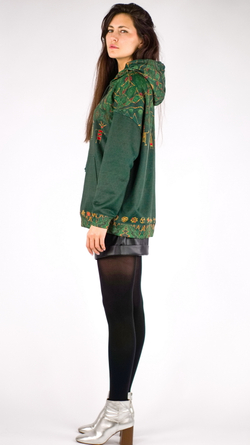 Худи «Петроглифы», принт по мотивам наскальных рисунков североамериканских индейцев