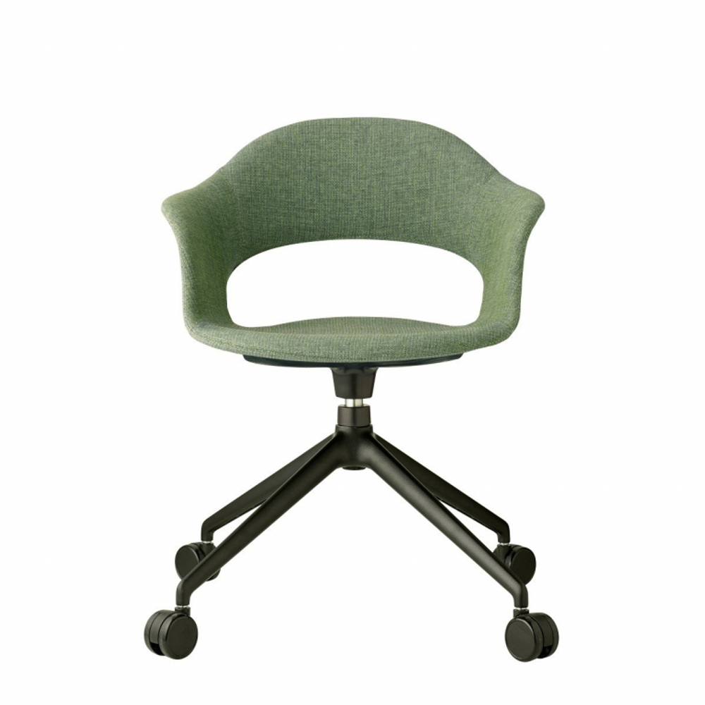 Кресло офисное с обивкой Scab Design Lady B Pop, черный, зеленый