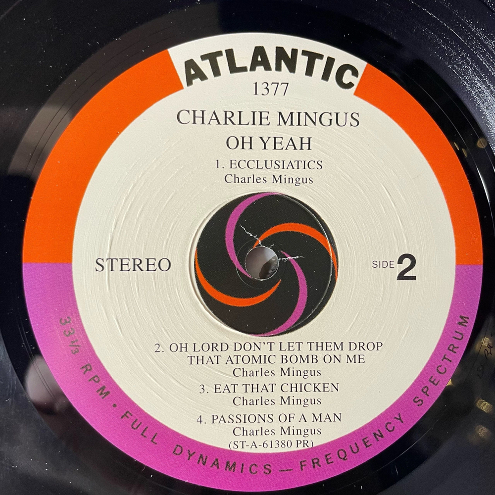 Винтажная виниловая пластинка LP Charles Mingus Oh Yeah (США 2001)