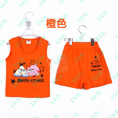 Костюм из майки и шорт с принтами героев мультфильма