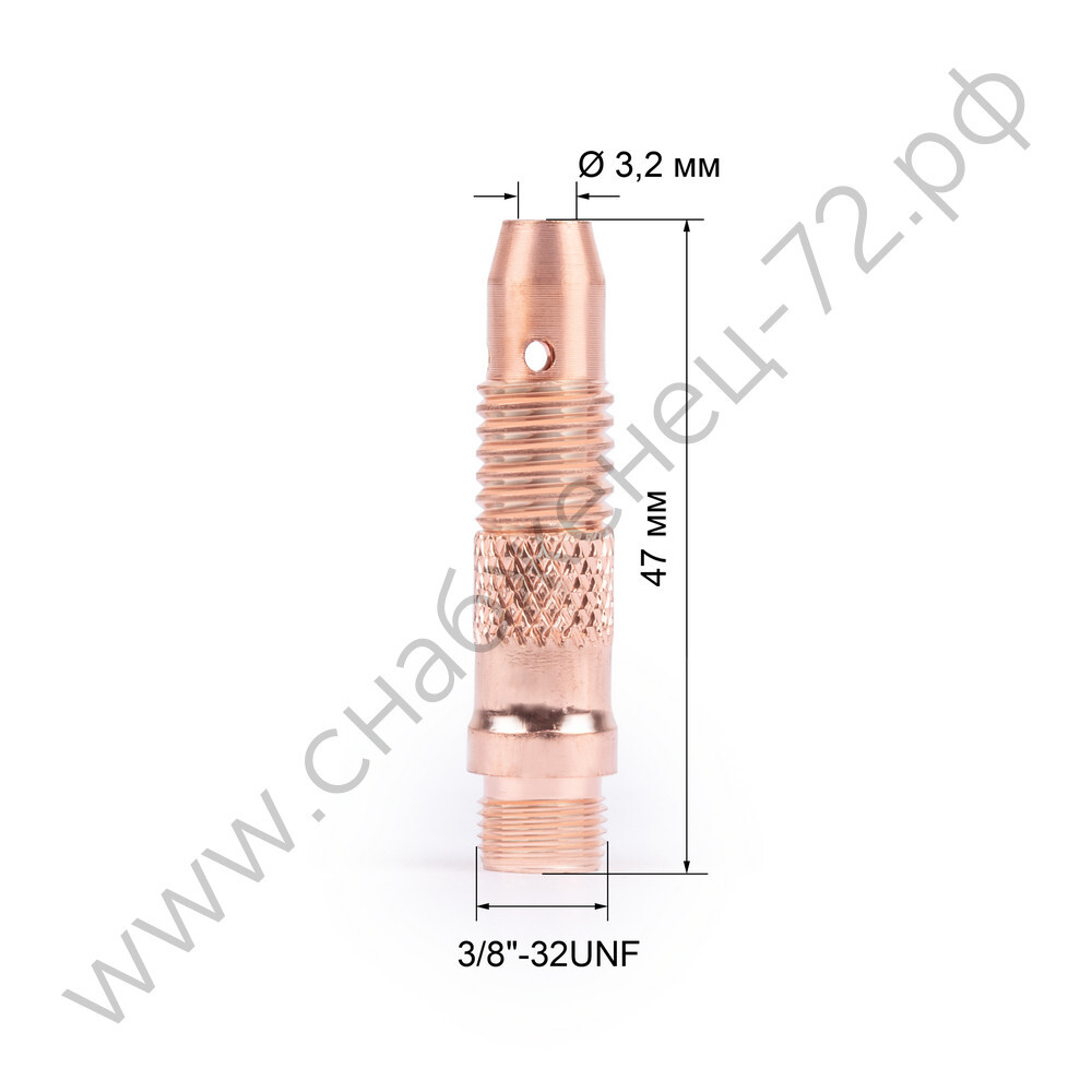 Varteg Корпус цанги 3,2мм TIG17/18/26 (701.0197/ТЕ0001-32, пр-во FoxWeld/КНР)