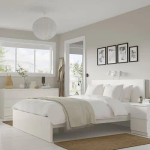 Комплект мебели д/спальни  - IKEA MALM/LURÖY/LUROY, 160х200см, белый, МАЛЬМ/ЛУРОЙ ИКЕА