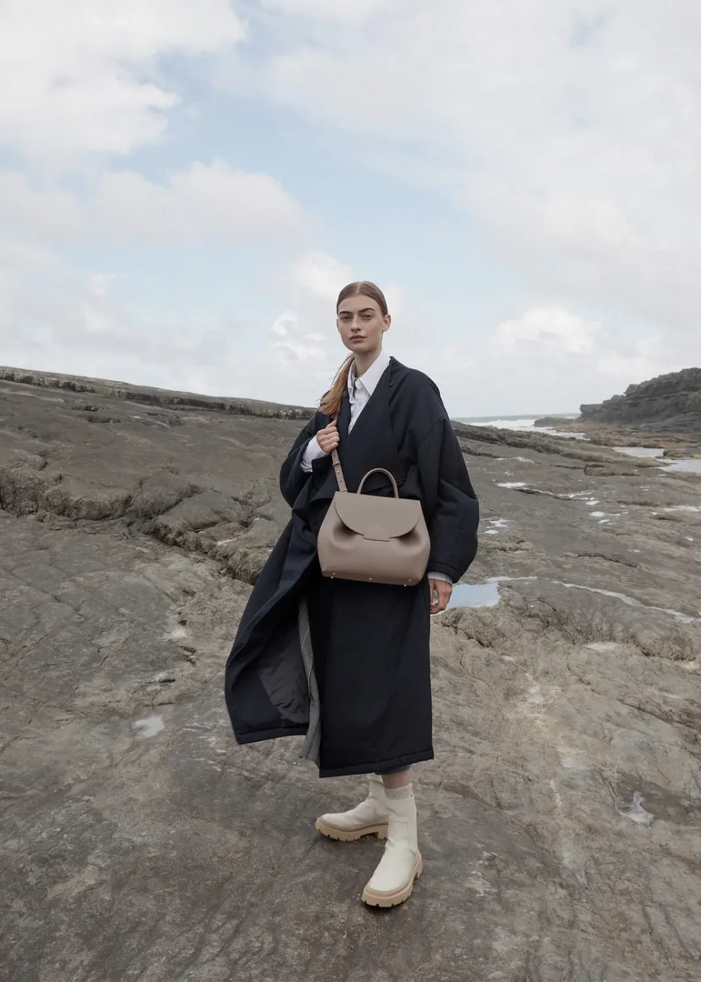 POLENE СУМКА NUMERO UN, ТЕМНО-СЕРЫЙ