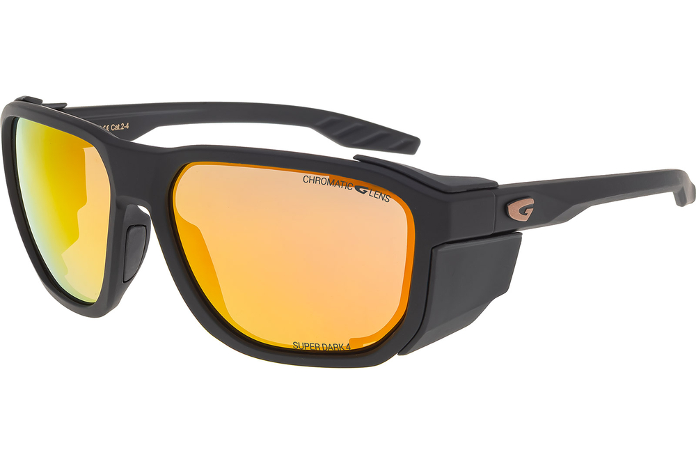 Спортивные очки GOG Pamir / Matt Metallic Black/Black / Photochromic Reflex Gold