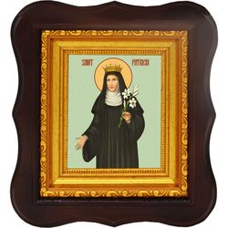 Патриция Неаполитанская (Патрикия Константинопольская) святая праведная дева. Икона на холсте.