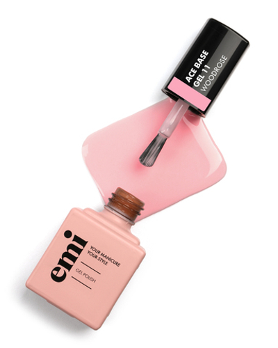 Emi База цветная E.MiLac Ace Base Gel №11 Woodrose, 9 мл.