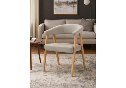 Стул деревянный Woodville Невада 2 ткань 231, светлое дерево