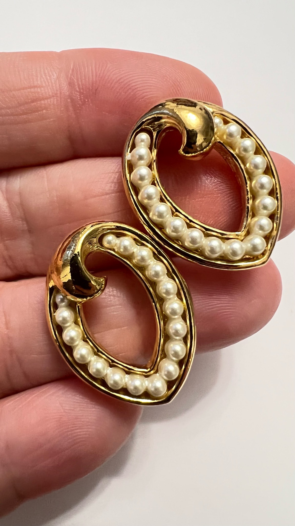 Серьги Avon с жемчужной дорожкой