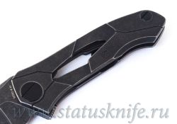 Нож Ратата BLK #41 CKF (Коныгин, М390, титан, подшипники) Ratataфотография - 4