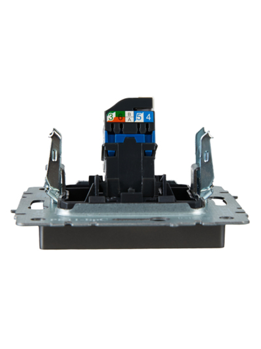BRITE Розетка компьютерная RJ45 кат.6 РК11-БрС сталь IEK