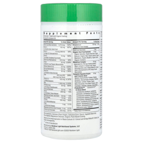 Rainbow Light, Menopause One ™ +, 90 таблеток