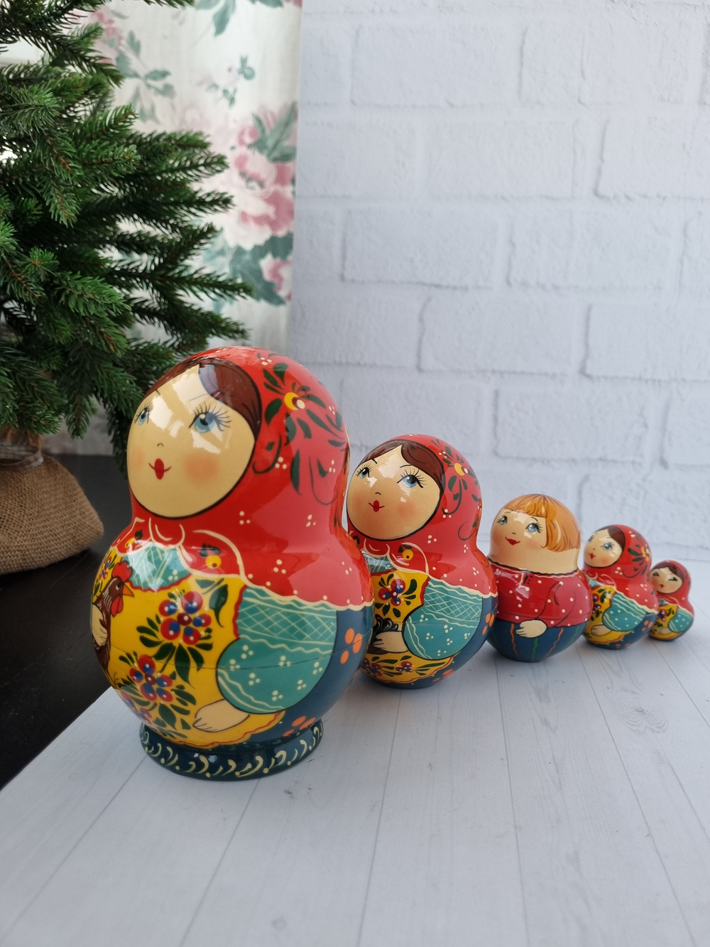 Матрёшка "с курочкой" пузатая 5мест