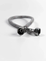 Гибкая подводка для воды в ПВХ оболочке 1/2" гайка-гайка 50 cм с ключом