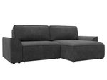 Диван угловой Лига-048 НПБ, BRUT 16 темно-серый, Велюр, 128270