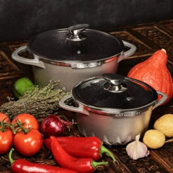 Кастрюля с крышкой 5.7л Kitchen Star Artmartin