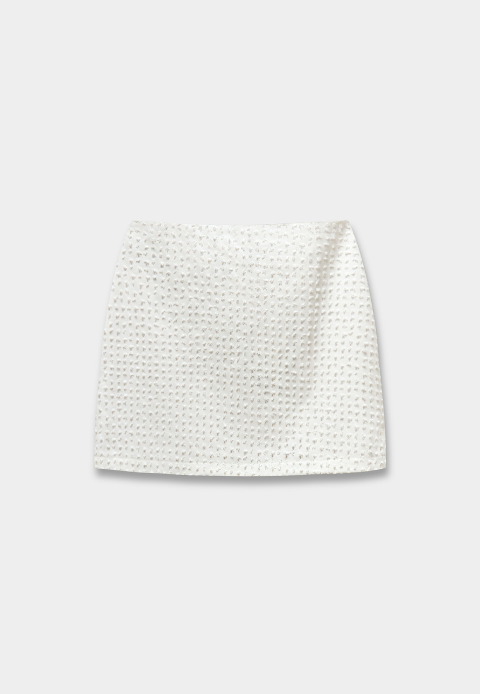 Юбка мини из фактурного денима