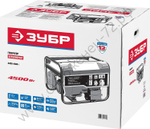 ЗУБР 4500 Вт, бензиновый генератор с электростартером (ЗЭСБ-4500-Э)