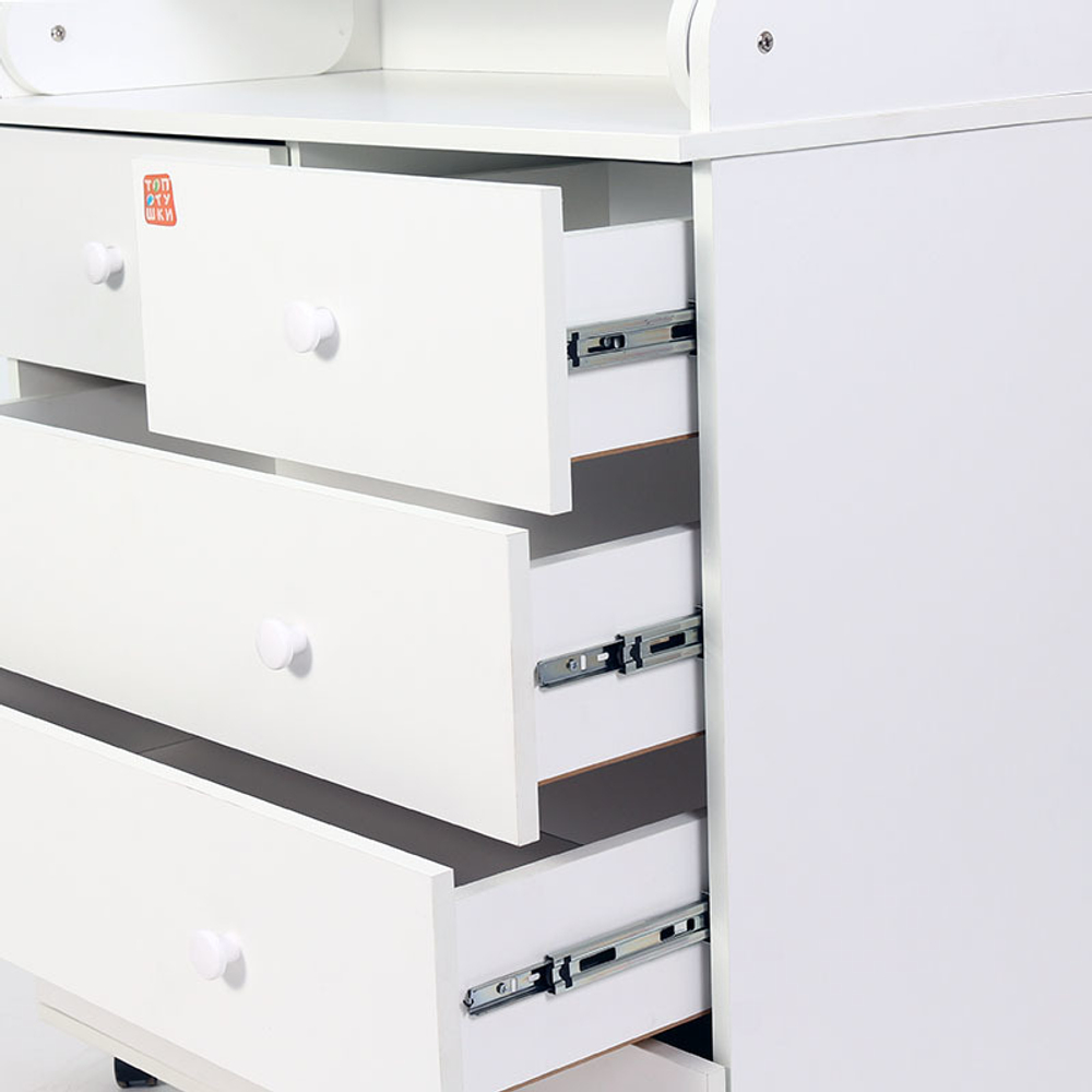 Комод "Фортуна" 5 ящ. (арт.62) ЛДСП 800/5 (белый)