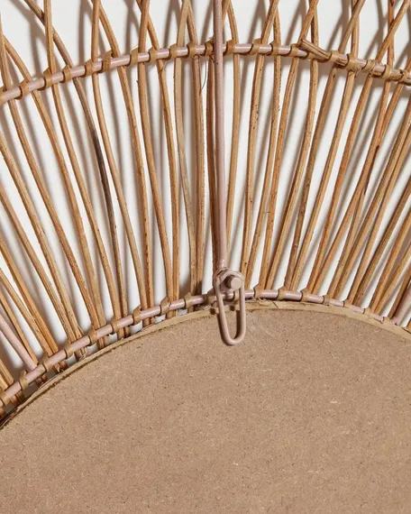 Зеркало из ротанга Viviana Ø110 см