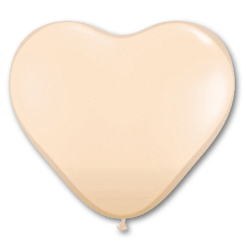 Шар латексный Сердце Фэшн 16 см (Бежевый)