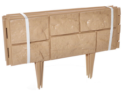 Бордюр Старый дворик 2м бежевый