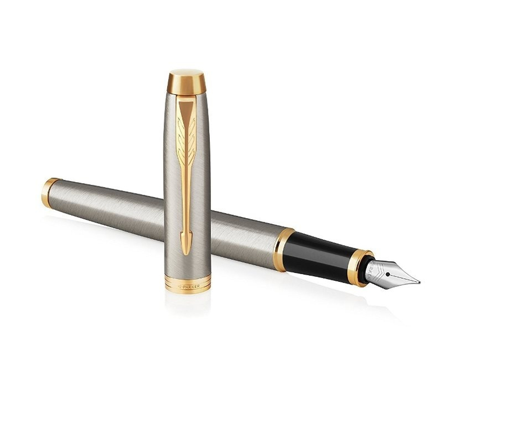 Набор Parker: Перьевая и Шариковая ручка Parker IM Core Brushed Metal GT