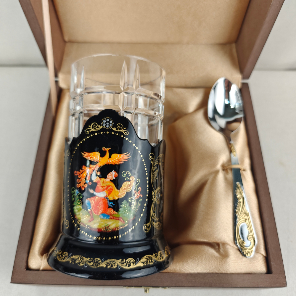 Чайный набор "Иван-царевич и Жар-птица" (Ручная роспись Палех)