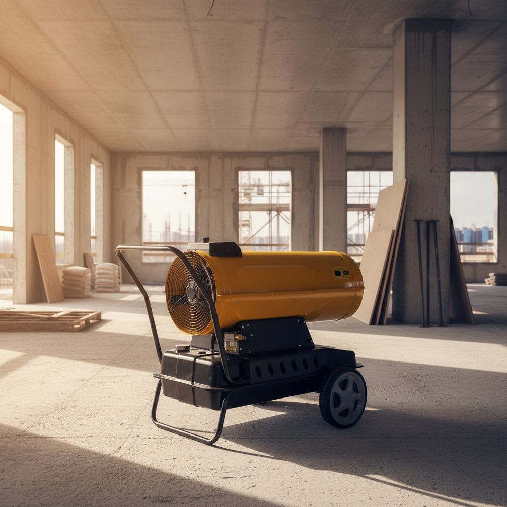 Тепловая пушка дизельная OURMASTER D 150 - прямого нагрева / 50 кВт / промышленная