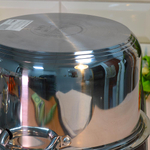 Кастрюля 5,8л нерж "Астра" d24см, h13см с металлической крышкой, ТРС, капсульное дно, индукция